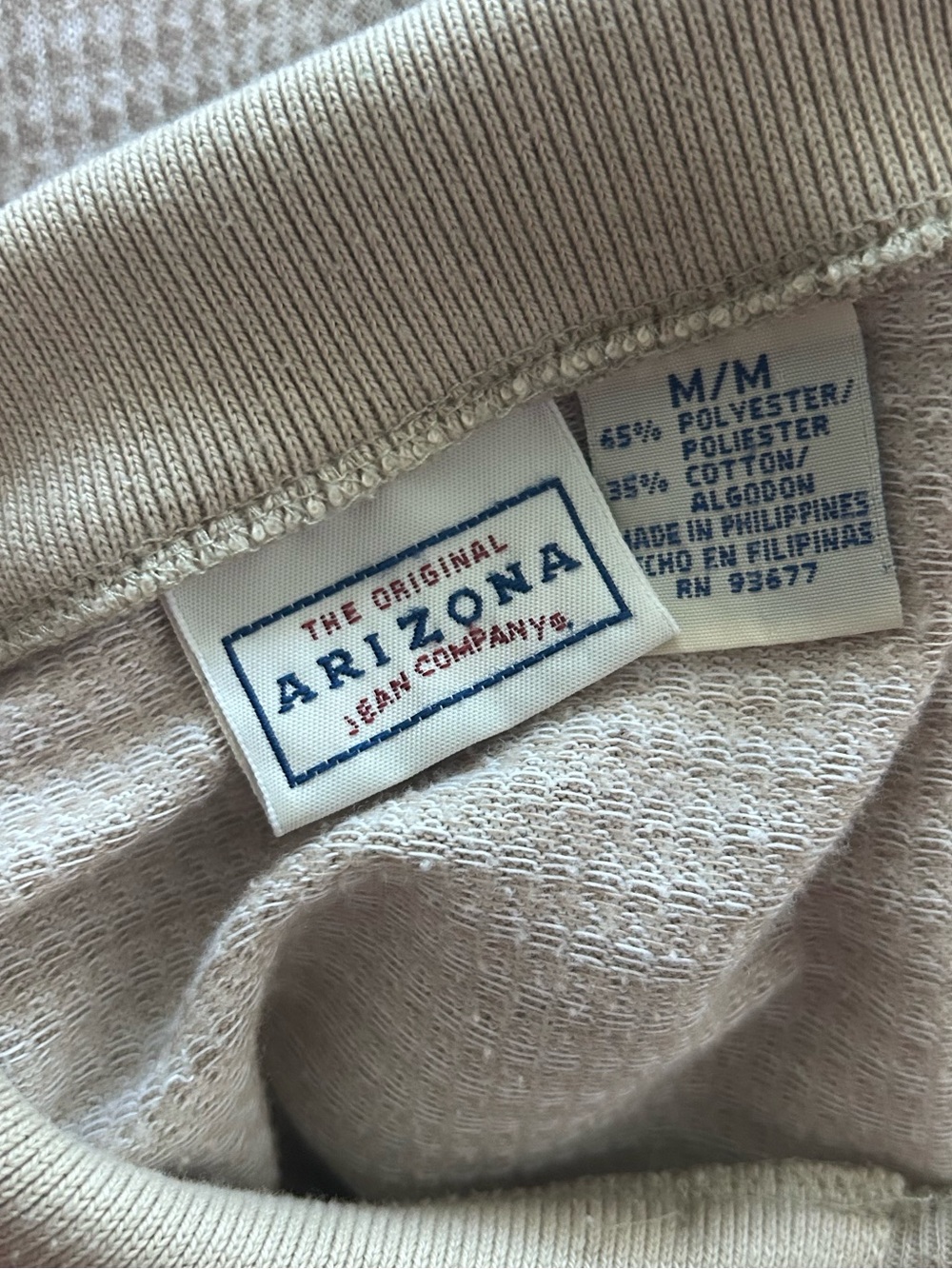 Beige/Cream Collared Houndstooth Polo Top Medium Preppy Tennis Dark Academia - Picture 5 of 8